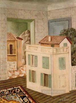 ジョルジョ・デ・キリコ Painting - 家の中の家 ジョルジョ・デ・キリコ 形而上学的シュルレアリスム
